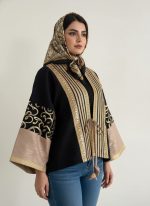 کت کوتاه زنانه جنس سوزندوزی ترکیبی طرح حروف - تصویر 2