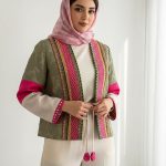 کت کوتاه زنانه سوزندوزی ترکیبی طرح کژال