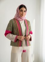 کت کوتاه زنانه سوزندوزی ترکیبی طرح کژال