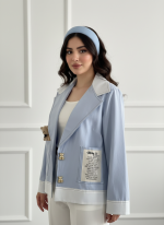 کت کوتاه لینن زنانه طرح تدی - تصویر 4